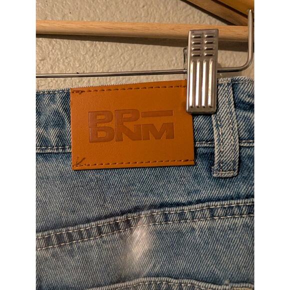 Princess Polly COFIELD MOM JEAN PATCH DENIM Womens 6 High Rise Two Tone Patch - Picture 11 of 13